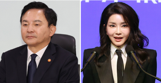 원희룡(왼쪽) 국토교통부 장관과 김건희 여사. [연합뉴스]